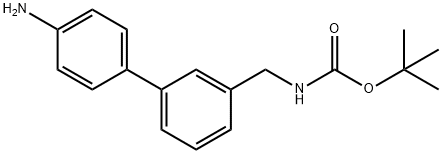 [(4'-AMINO[1,1'-BIPHENYL]-3-YL)METHYL]-, 1,1-DIMETHYLETHYL ESTER 结构式