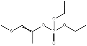 Phosphoric acid diethyl 1-methyl-2-(methylthio)ethenyl ester 结构式