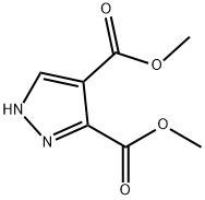 1H-吡唑-3,4-二羧酸二甲酯 结构式