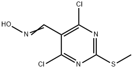 2-甲硫基-4,6-二氯嘧啶-5-肟 结构式