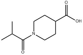 1-异丁酰基哌啶-4-羧酸 结构式