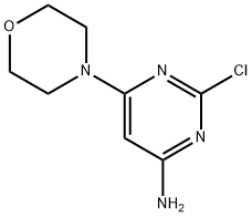 2-氯-6-N-吗啉基嘧啶-4-胺 结构式