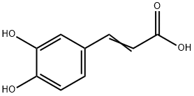 3,4-二羟基肉桂酸 结构式
