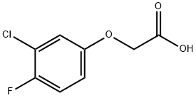 (3-氯-4-氟-苯氧基)-乙酸 结构式