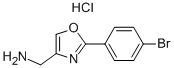 C-[2-(4-BROMO-PHENYL)-OXAZOL-4-YL]-METHYLAMINE HYDROCHLORIDE 结构式