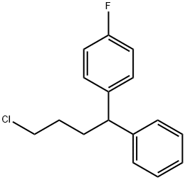 1-(4-氯-1-苯基丁基)-4-氟苯 结构式