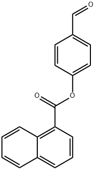 萘-1-羧酸4-甲酰-苯酯 结构式