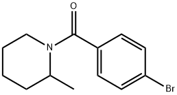 1-(4-溴苯甲酰基)-2-甲基哌啶 结构式