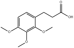 3-(2,3,4-三甲氧基苯基)丙酸 结构式