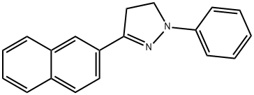 1-phenyl-3-(2-naphthyl)-2-pyrazoline 结构式