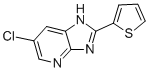 1H-IMIDAZO[4,5-B]PYRIDINE, 6-CHLORO-2-(2-THIENYL)- 结构式