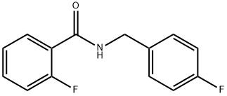 2-氟-N-(4-氟苄基)苯甲酰胺 结构式