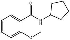 N-环戊烷-2-甲氧基苯甲酰胺 结构式