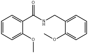 2-甲氧基-N-(2-甲氧基苄基)苯甲酰胺 结构式