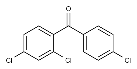 2,4,4'-Trichlorobenzophenone 结构式