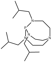 2,8,9-三异丁基-2,5,8,9-四氮杂-1-磷酸双向环[3.3.3]十一烷 结构式