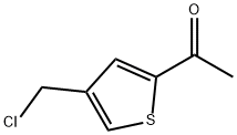 1-[4-(氯甲基)-2-噻吩基]乙酮 结构式