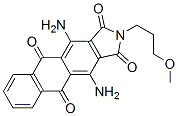 4,11-二氨基-2-(3-甲氧基丙基)-1H-萘并[2,3-F]异吲哚-1,3,5,10(2H)-四酮 结构式