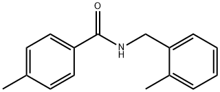 4-甲基-N-(2-甲基苄基)苯甲酰胺 结构式