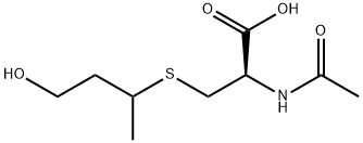 (2R)-2-ACETAMIDO-3-(4-HYDROXYBUTAN-2-YLTHIO)PROPANOIC ACID 结构式