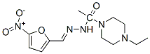 5-Nitro-2-furaldehyde (4-ethyl-1-piperazinylacetyl)hydrazone 结构式