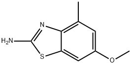 6-甲氧基-4-甲基苯并噻唑-2-胺 结构式