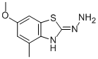 2(3H)-Benzothiazolone,6-methoxy-4-methyl-,hydrazone(9CI) 结构式