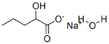 DL-2-羟基戊酸钠 结构式