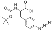 BOC-4-叠氮-PHE-OH 结构式