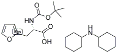 N-BOC-2-呋喃基-D-丙氨酸 二环己基铵盐 结构式