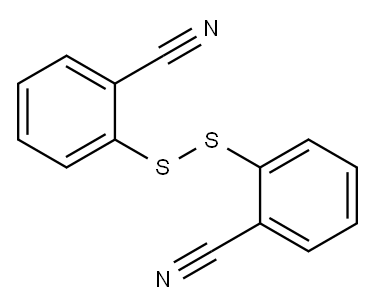 双(2-氰基苯基)二硫醚 结构式