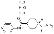 反-4-[(1R)-1-氨基乙基]-N-4-吡啶-环己甲酰胺盐酸盐一水合物 结构式