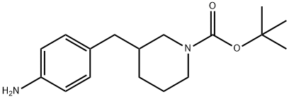 1-BOC-4-(4-氨基苄基)哌啶盐酸盐 结构式