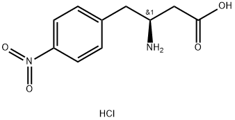 (S)-3-氨基-4-(4-硝基苯基)丁酸 结构式