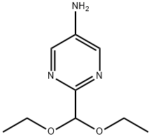 2-(DIETHOXYMETHYL)PYRIMIDIN-5-AMINE 结构式