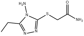 Acetamide, 2-[(4-amino-5-ethyl-4H-1,2,4-triazol-3-yl)thio]- (9CI) 结构式