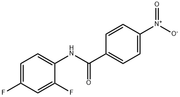 N-(2,4-difluorophenyl)-4-nitrobenzenecarboxamide 结构式