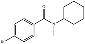4-溴-N-环己基-N-甲基苯甲酰胺 结构式