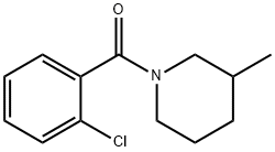 1-(2-氯苯甲酰基)-3-甲基哌啶 结构式