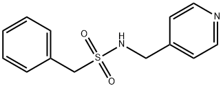 1-苯基-N-(吡啶-4-基甲基)甲磺酰胺 结构式