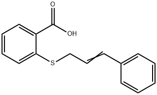 2-{[(2E)-3-Phenylprop-2-en-1-yl]thio}benzoic acid 结构式