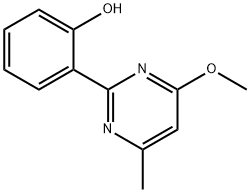 2-(4-甲氧基-6-甲基嘧啶-2-基)苯酚 结构式