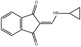 1H-Indene-1,3(2H)-dione, 2-[(cyclopropylamino)methylene]- (9CI) 结构式