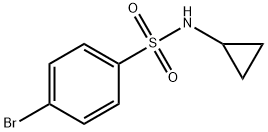 N-环丙基-4-溴苯磺酰胺 结构式