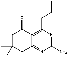 2-AMINO-7,8-DIHYDRO-7,7-DIMETHYL-4-PROPYL-5(6H)-QUINAZOLINONE 结构式