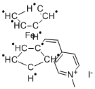 反-4-[2-(1-二茂铁基)乙烯基]-1-甲基吡啶碘化物 结构式