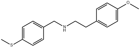 2-(4-甲氧基苯基)-N-(4-(甲硫基)苄基)乙-1-胺 结构式