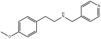 2-(4-甲氧基苯基)-N-(吡啶-4-基甲基)乙-1-胺 结构式