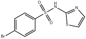4-Bromo-N-(1,3-thiazol-2-yl)benzene-1-sulfonamide 结构式