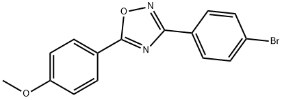3-(4-BROMOPHENYL)-5-(4-METHOXYPHENYL)-1,2,4-OXADIAZOLE 结构式